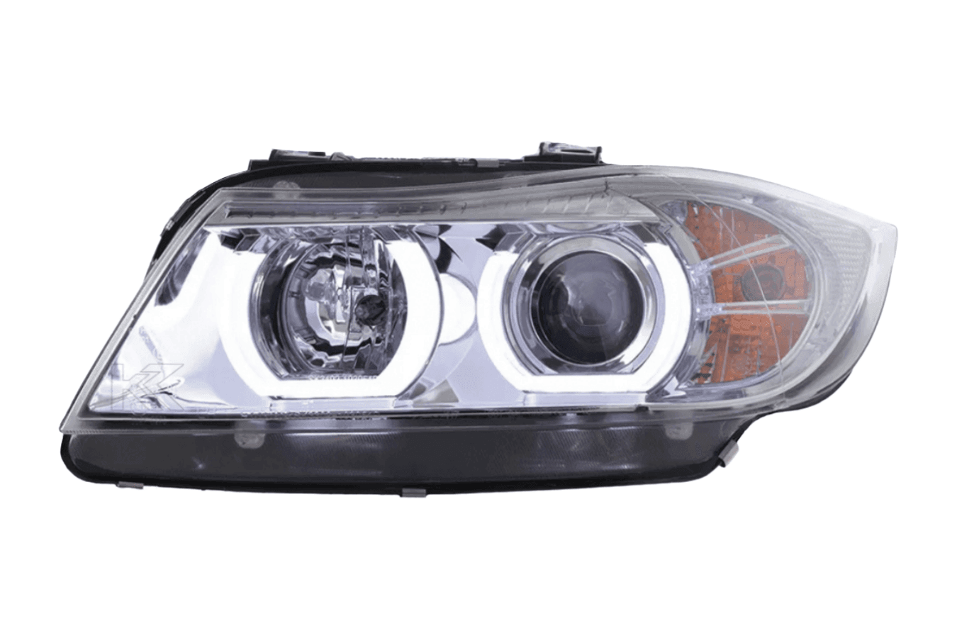 BMW 3 Series E90 /E91 Chrome LED U BAR Headlights (2005 - 2012)