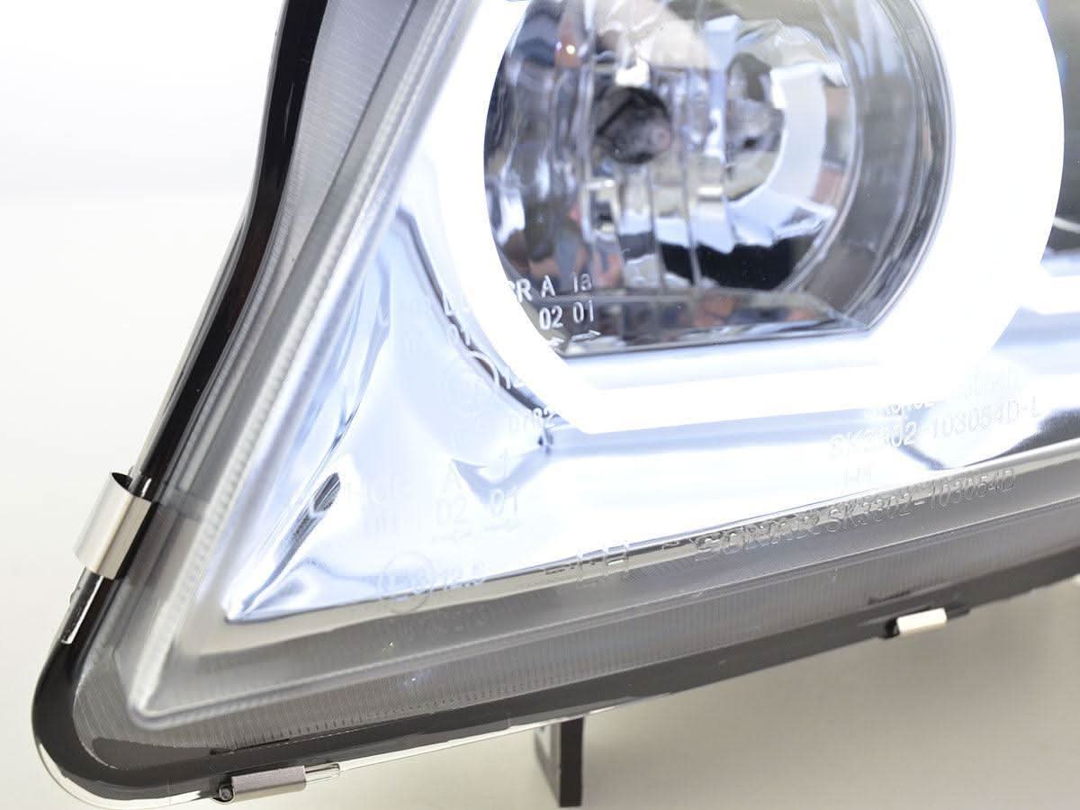 BMW 3 Series E90 /E91 Chrome LED U BAR Headlights (2005 - 2012)