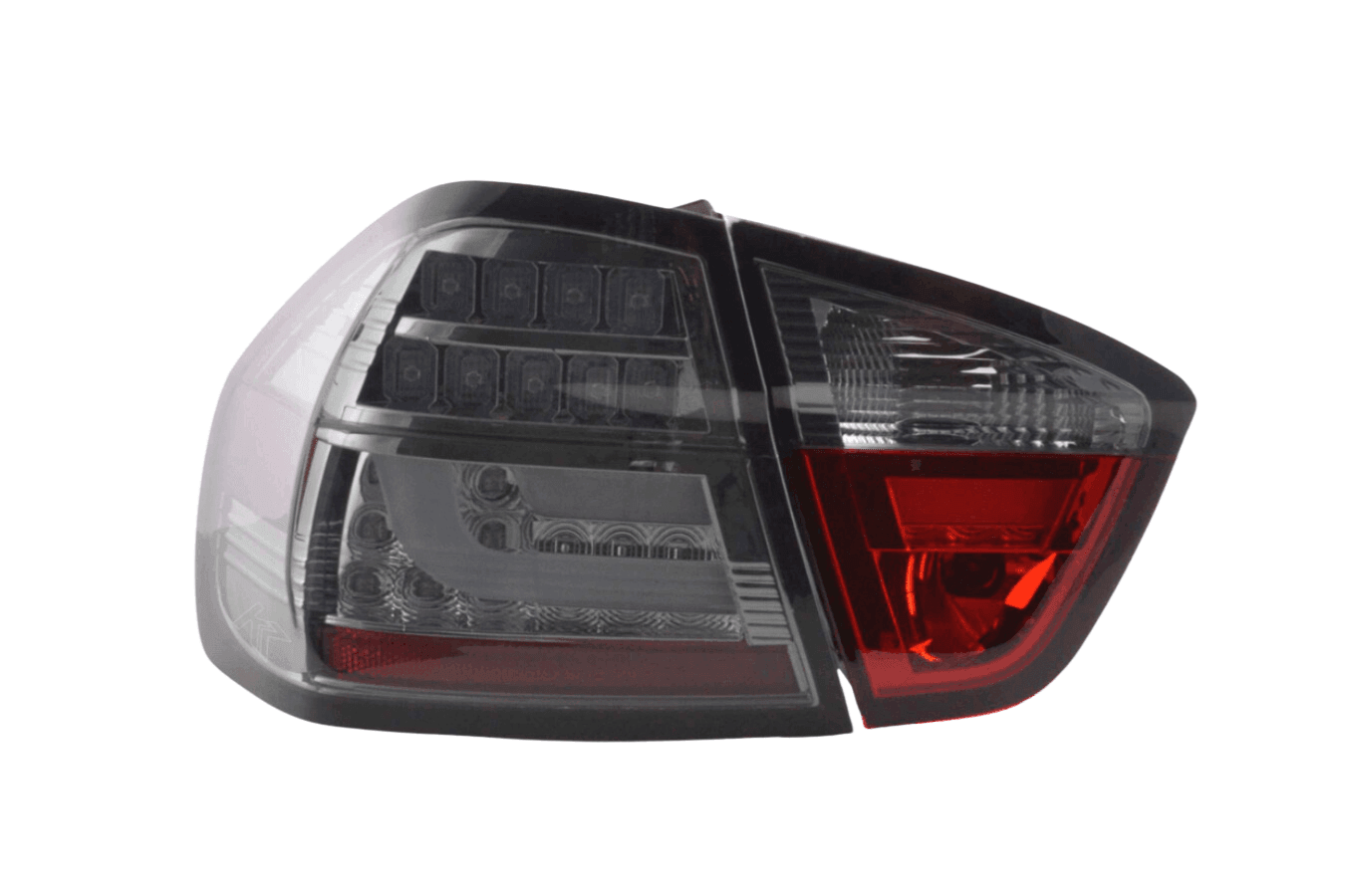 BMW 3-Series E90 Sedan Chrome/Smoked LED Bar Taillights(2005-2008)