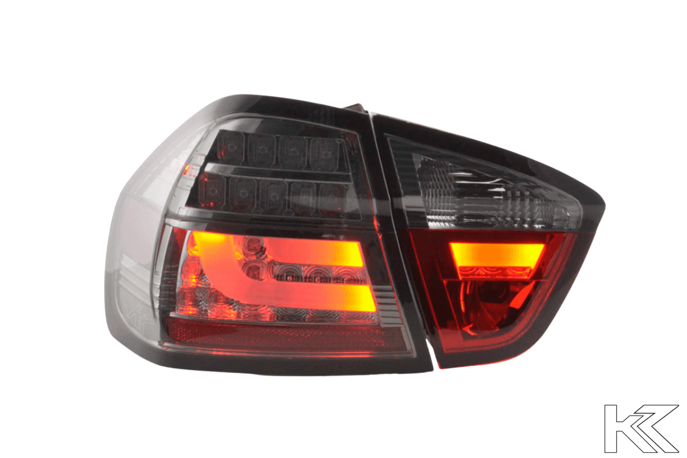 BMW 3-Series E90 Sedan Chrome/Smoked LED Bar Taillights(2005-2008)