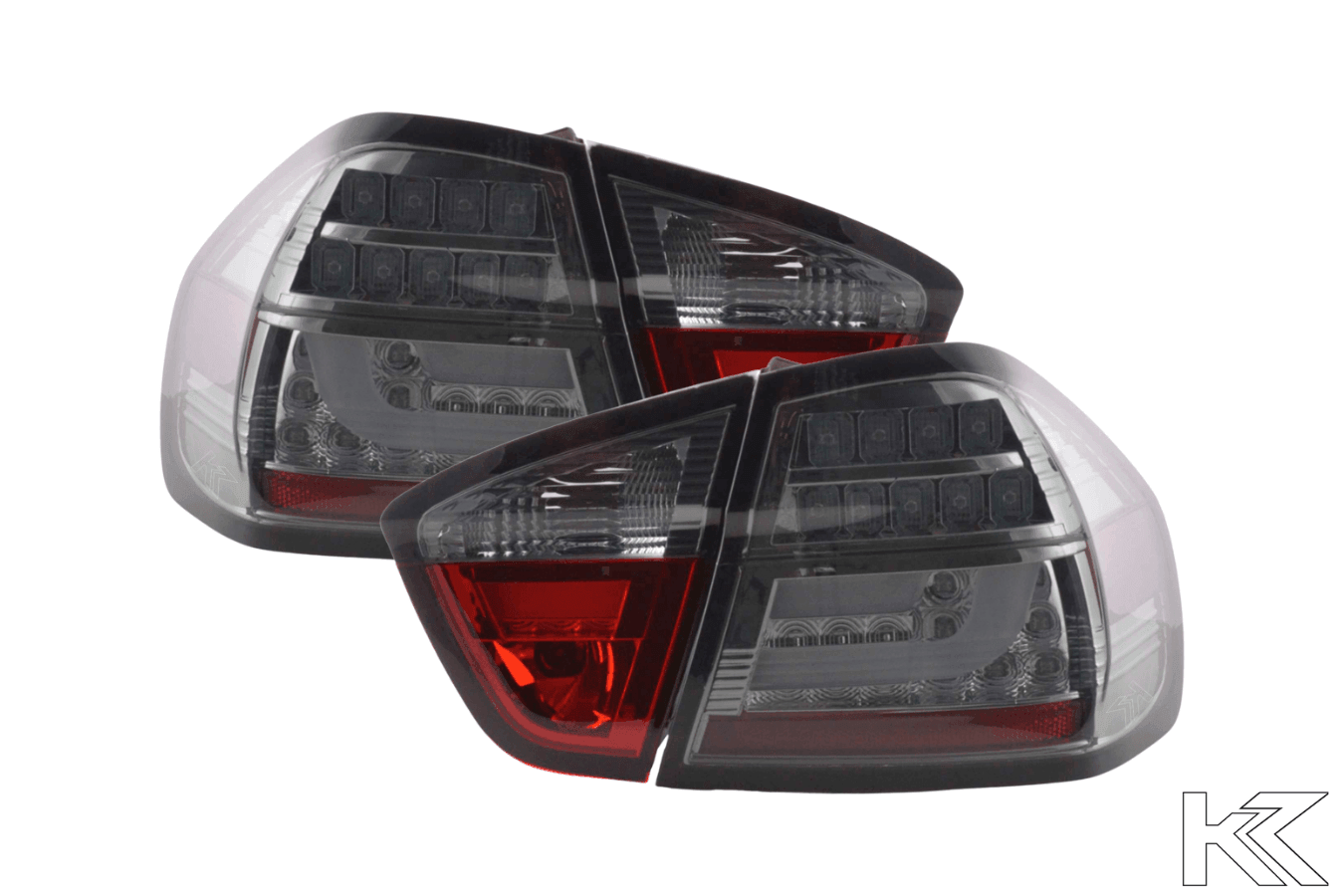 BMW 3-Series E90 Sedan Chrome/Smoked LED Bar Taillights(2005-2008)