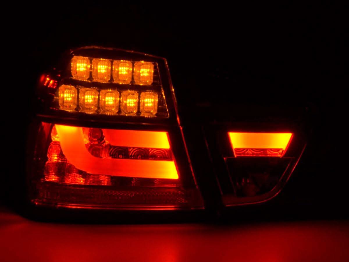 BMW 3-Series E90 Sedan Chrome/Smoked LED Bar Taillights(2005-2008)