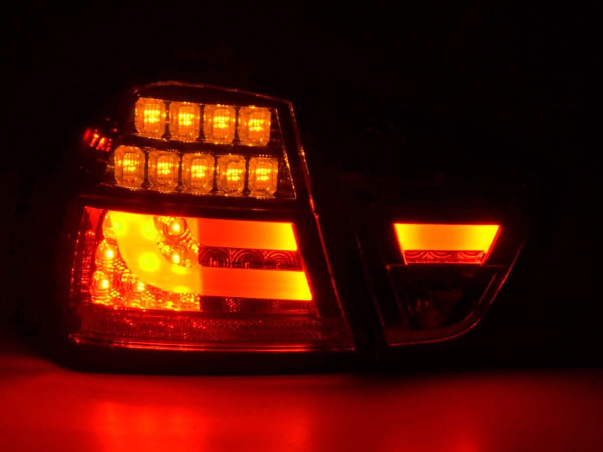 BMW 3-Series E90 Sedan Chrome/Smoked LED Bar Taillights(2005-2008)