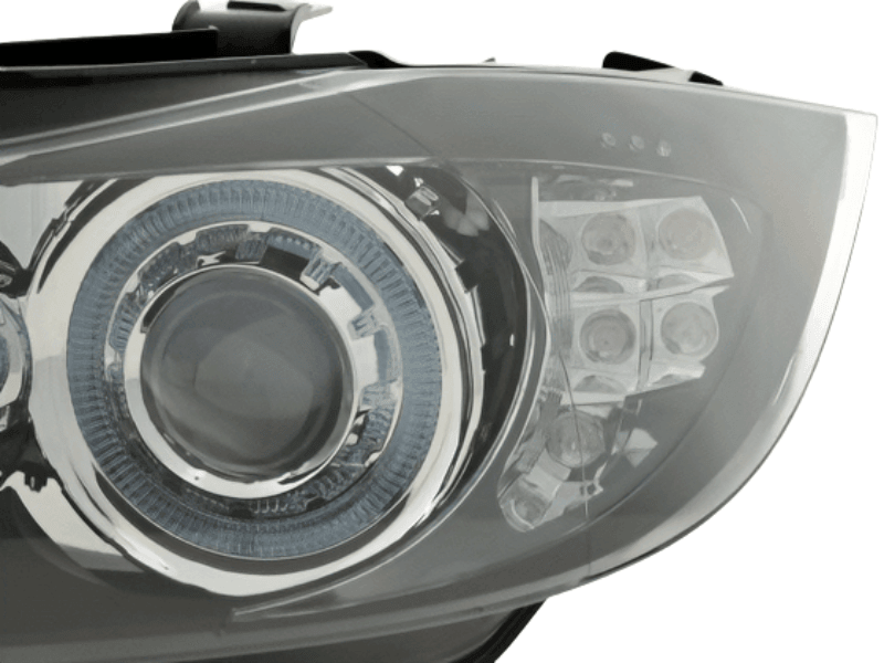 BMW 3-Series (E90 Sedan / E91 Touring) Black Angel Eyes Headlights (2005-2008)