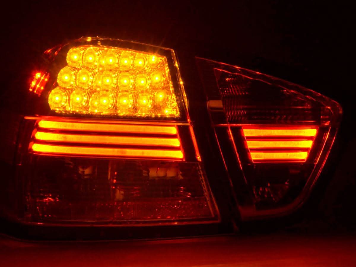 BMW 3-Series E90 Sedan OE Style Chrome LED Taillights(2005-2008)