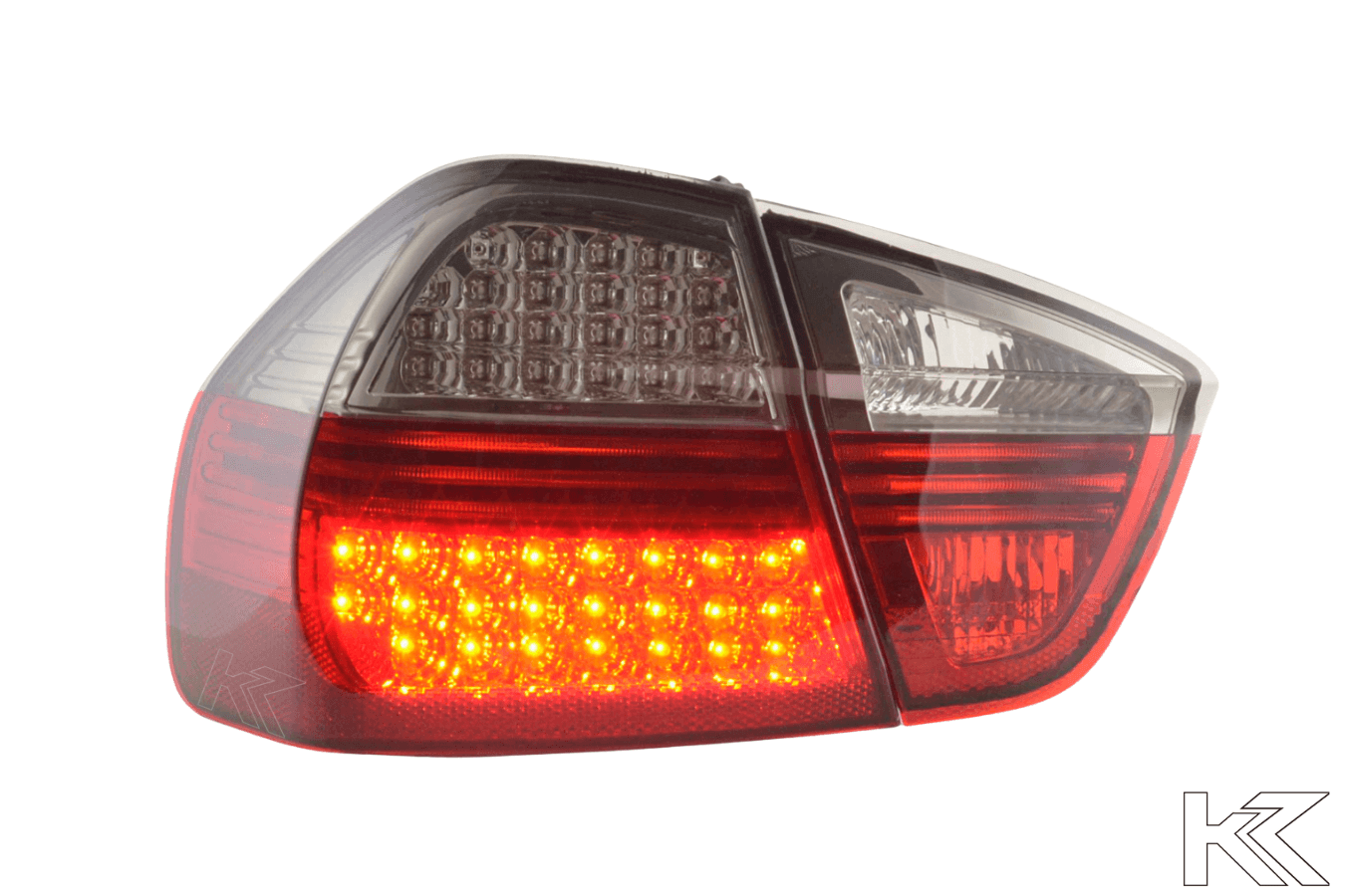 BMW 3-series E90 Sedan Red/Smoke Euro LED Taillights Set (2005-2008)