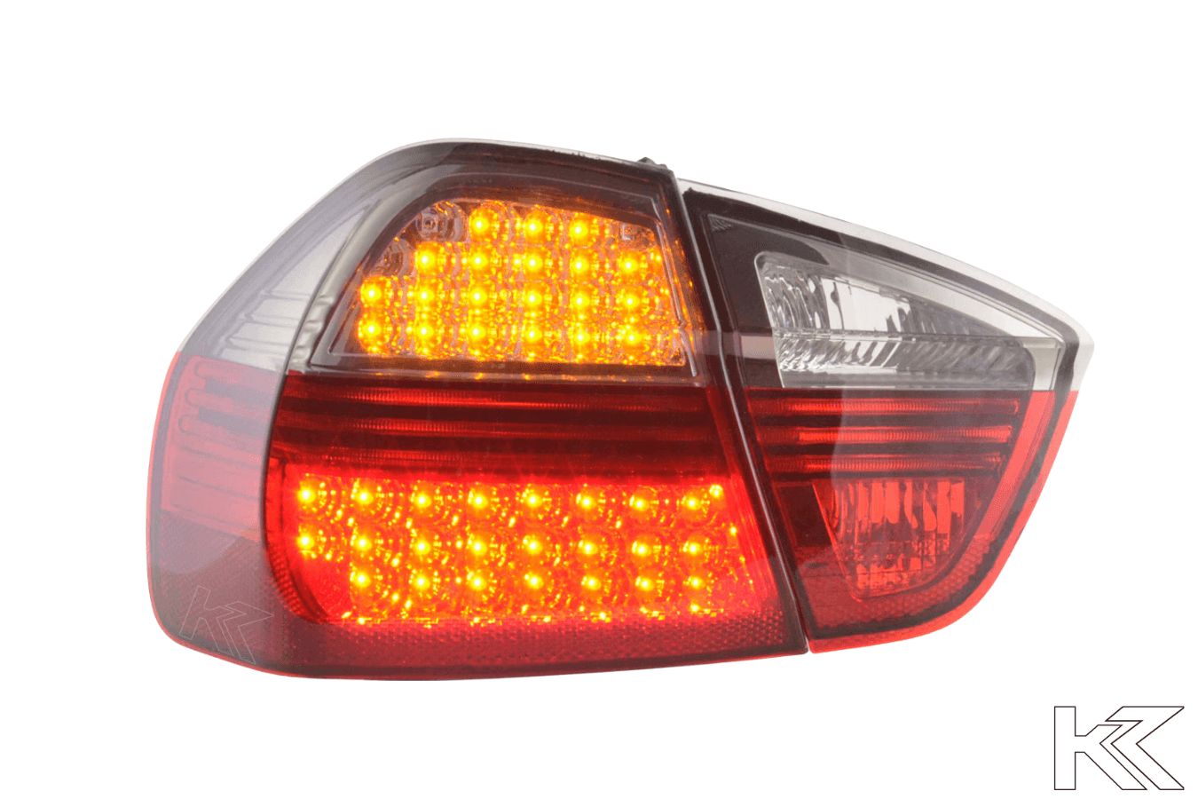 BMW 3-series E90 Sedan Red/Smoke Euro LED Taillights Set (2005-2008)