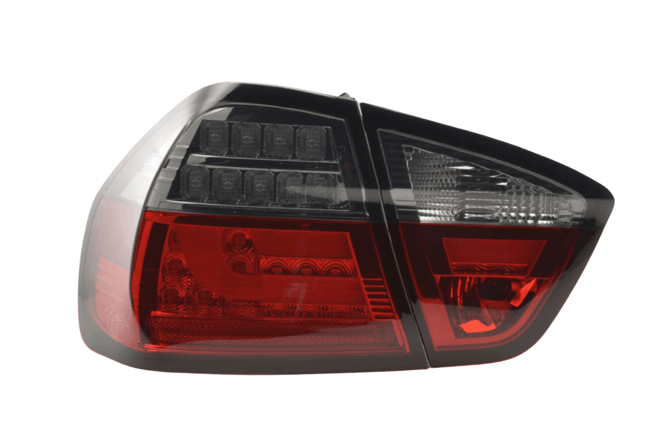 BMW 3-Series E90 Sedan Red/Smoked LED Bar Taillights (2005-2008)