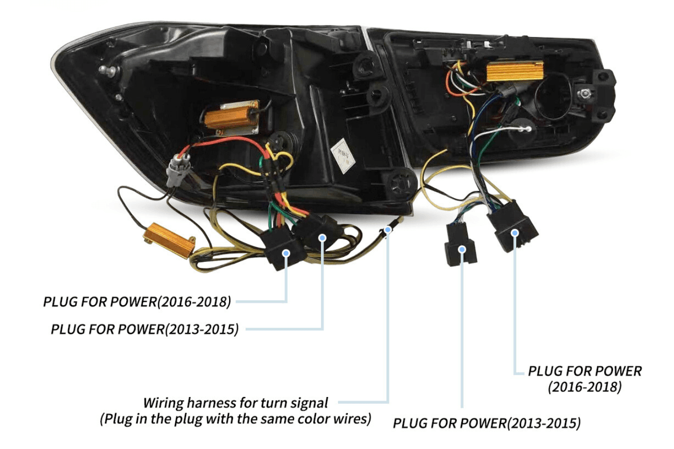 BMW 3-Series F30 F35 F80 6th Gen - LCI Style LED Tail Lights Upgrade (2012-2019)