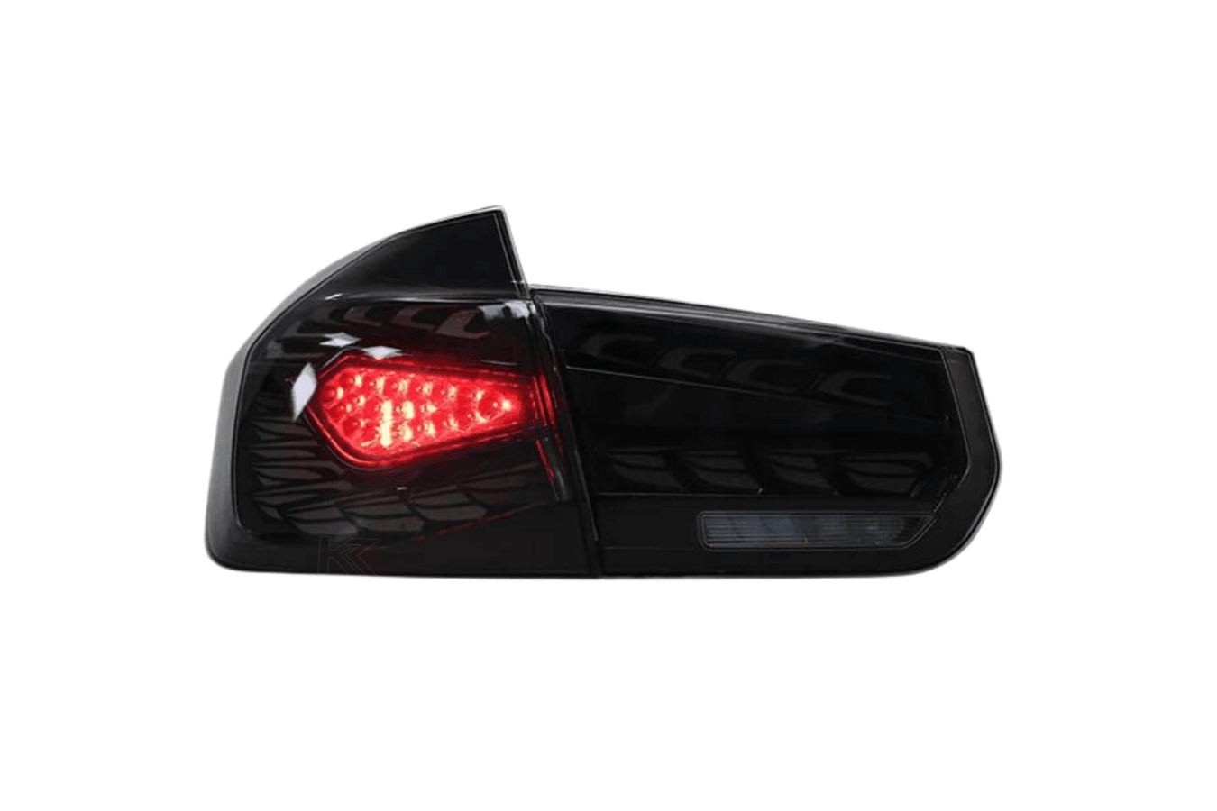 BMW 3 Series F30 F35 F80 Black Dragon Scale LED Tail Lights (2012-2019)