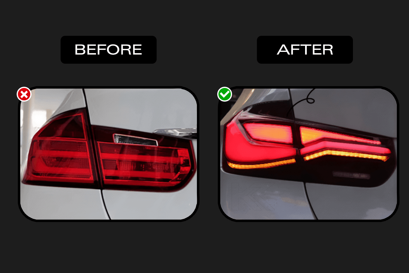 BMW 3 Series F30 F35 F80 "Next Gen Style" LED Tail Lights (2012-2019)