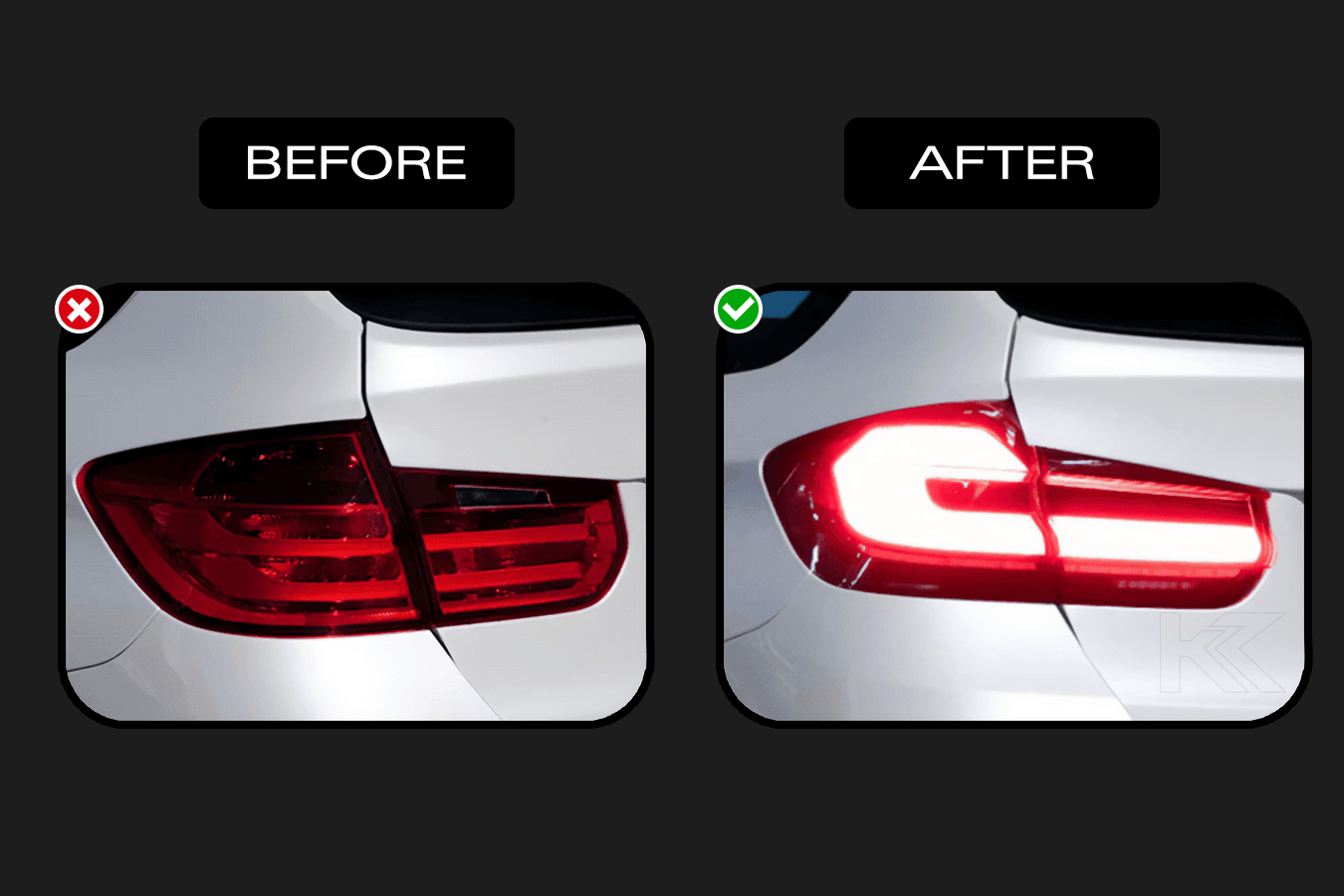 BMW 3 Series F31 Modern Black Line LED Tail Light Upgrade (2012-2019)