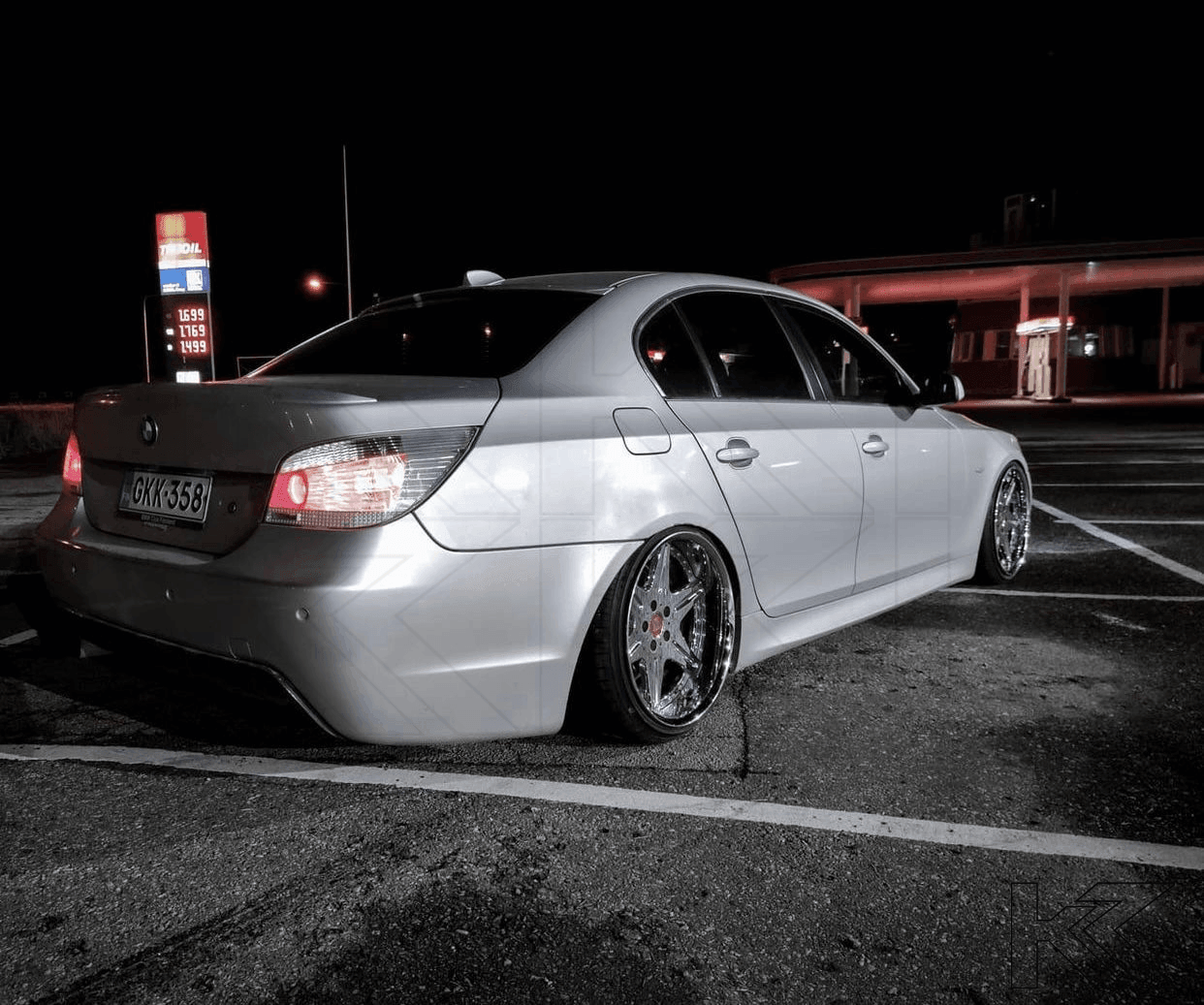 BMW 5-series E60 Sedan Chrome Clear LED Taillights Set (2007-2009)