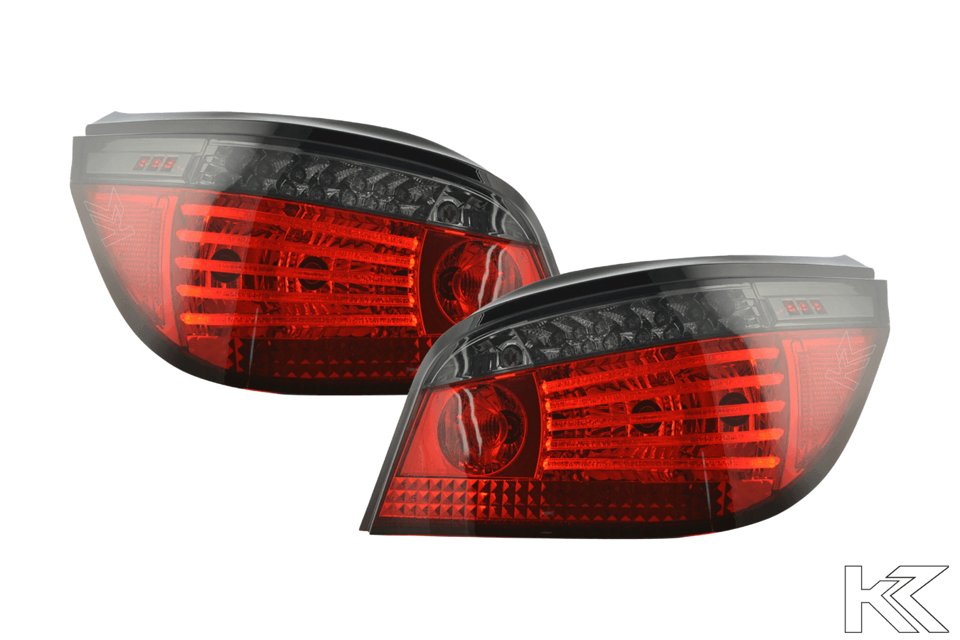 BMW 5-series E60 Sedan Red Smoked LED Taillights Set (2008-2009)