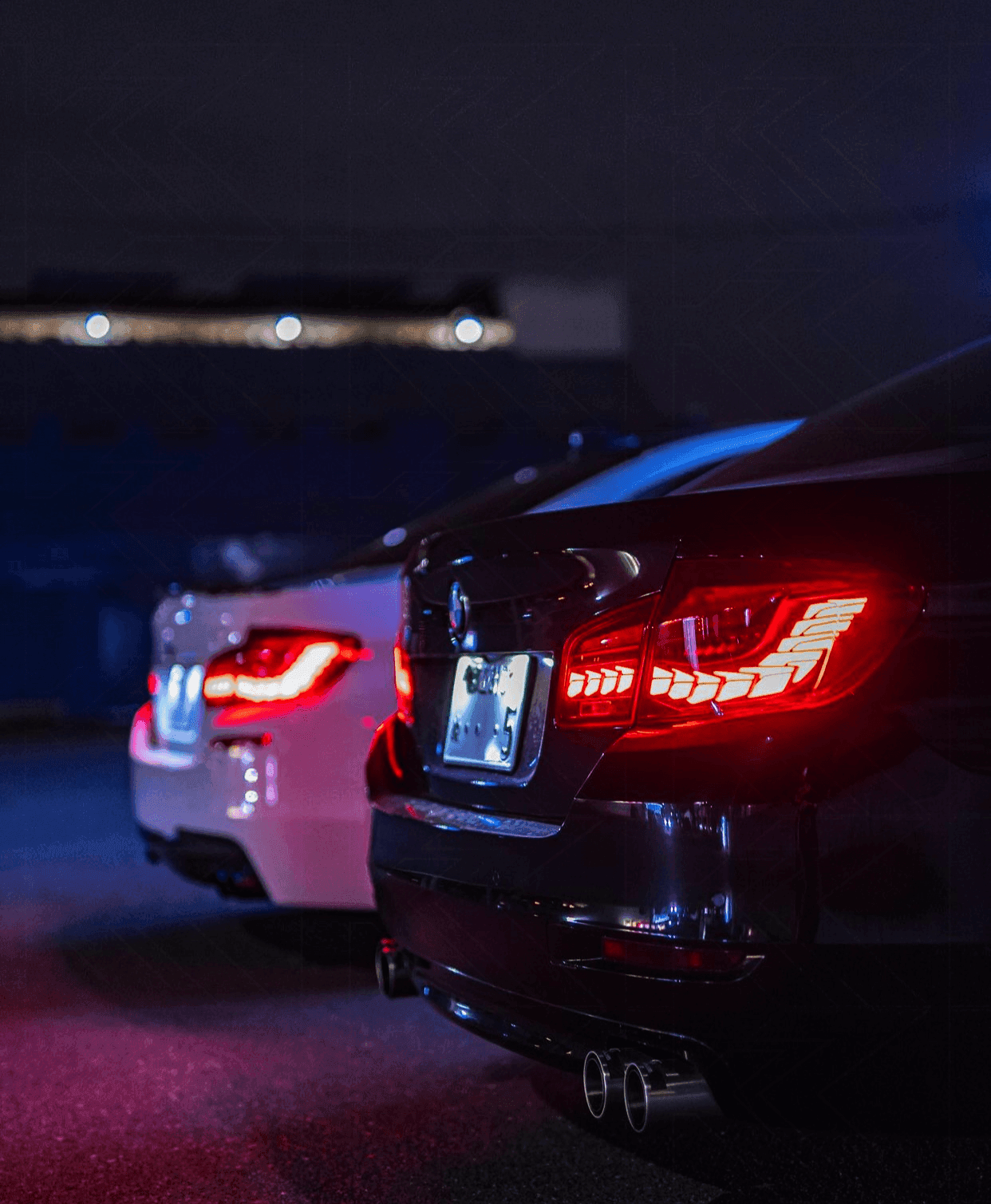 BMW 5-Series F10 F18 M5 6th Gen GTS Style -Red or Smoked- OLED Dynamic LED Tail Lights (2011-2017)