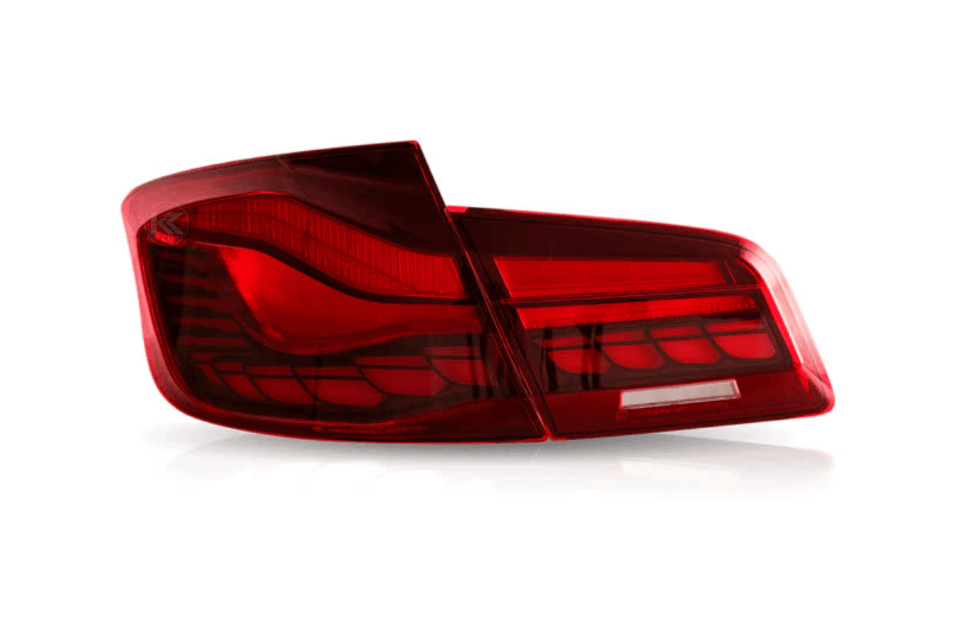 BMW 5-Series F10 F18 M5 6th Gen GTS Style -Red or Smoked- OLED Dynamic LED Tail Lights (2011-2017)