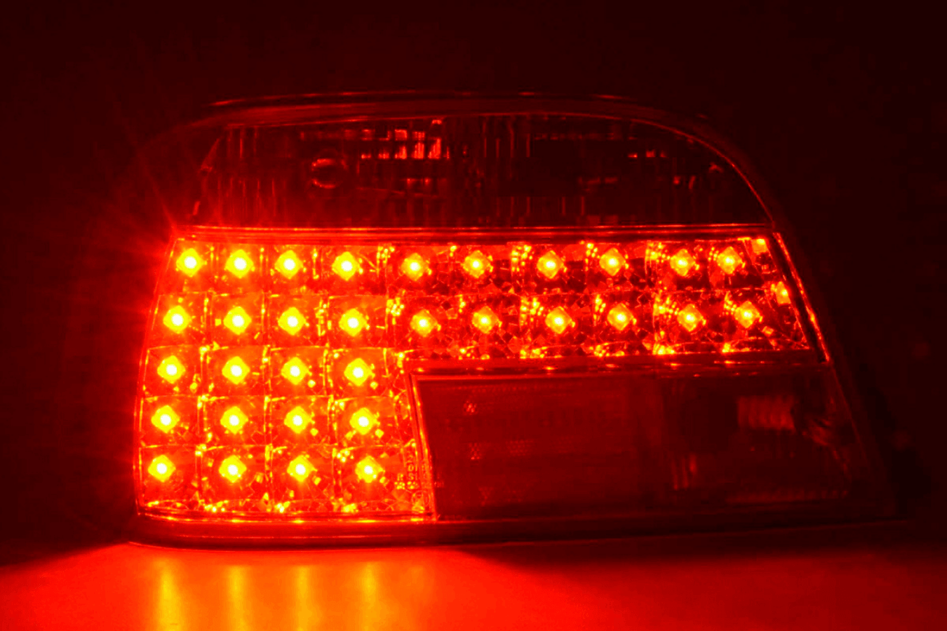 BMW 7-series E38 Chrome Clear LED Taillights Set (1995-2002)