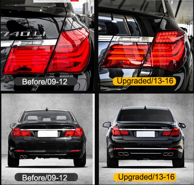BMW 7-Series F02 Red Tail Lights 2009-2015