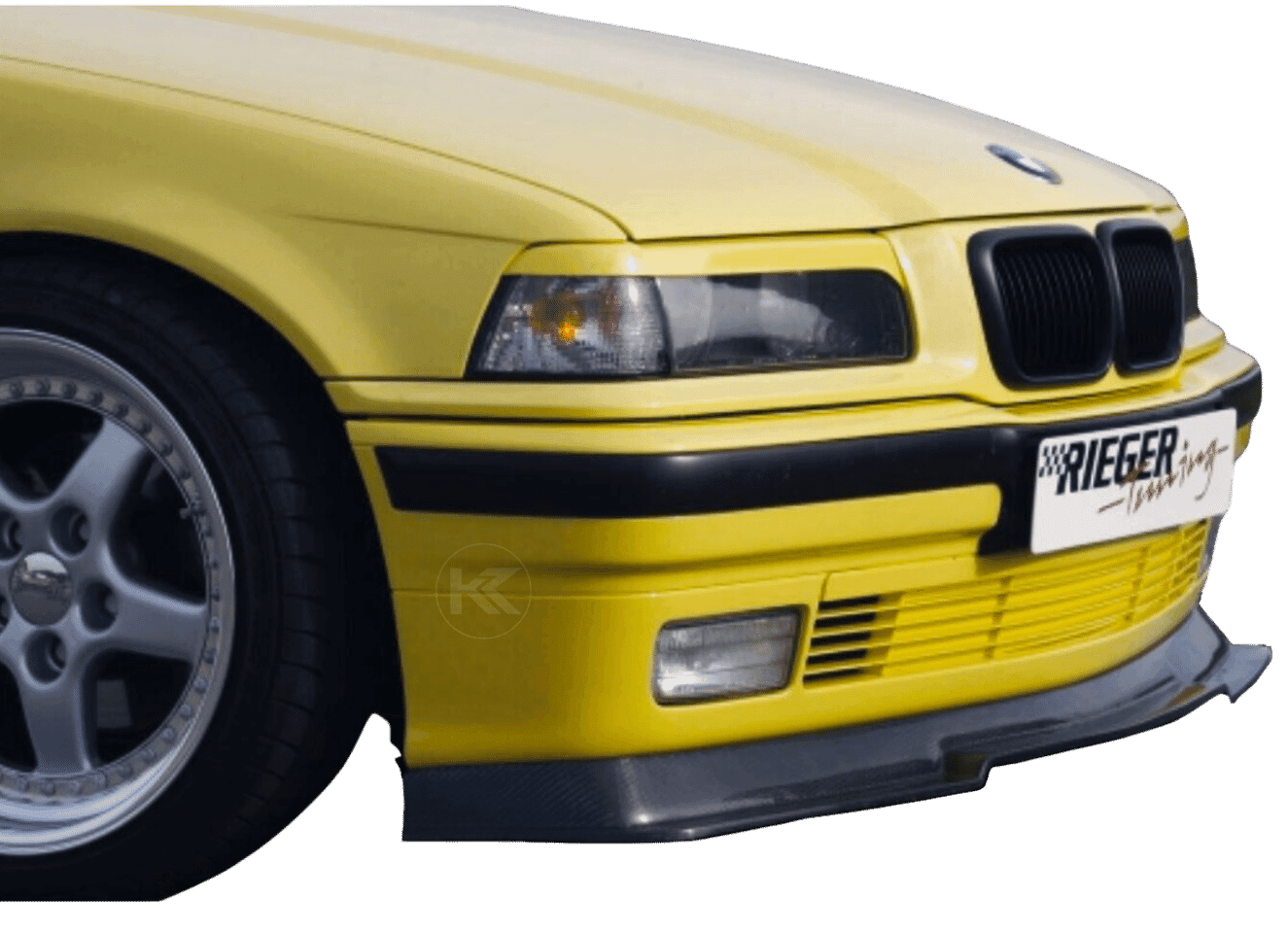 BMW E36 Rieger Front Lip Carbon Style - Non M (1990-1990)
