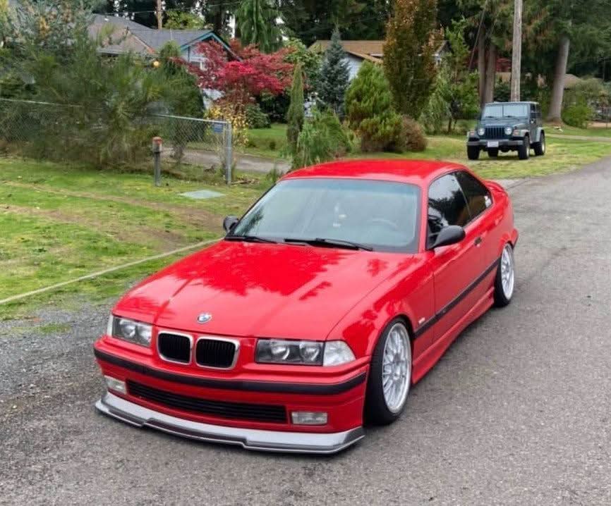 BMW E36 Rieger Front Lip Carbon Style - Non M (1990-1990)