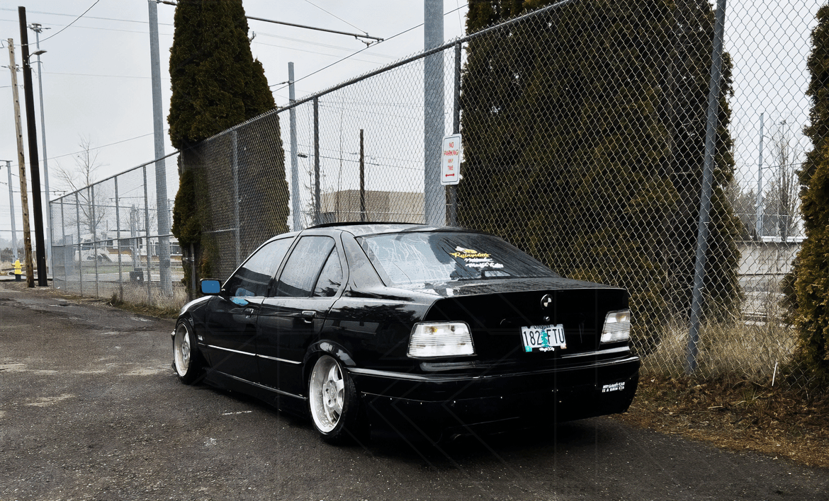 BMW E36 Sedan Custom Clear Tail Lights V3 (1992-1999)