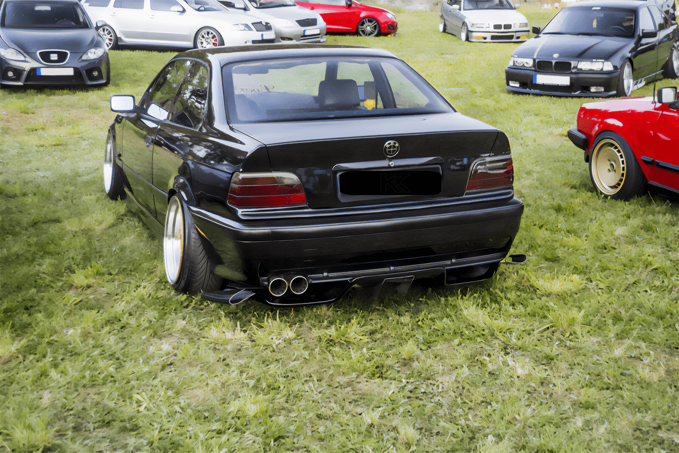 BMW E36 Series 3 MaxStyle Rear Diffuser (1992 - 1999)