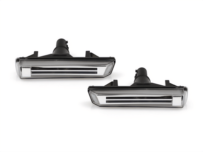 BMW E38 7-Series E46 M3 Crystal Light Bar Clear/Smoke Lens Amber/White LED Side Marker Light (1995-2006)