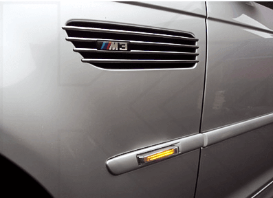 BMW E38 7-Series E46 M3 Crystal Light Bar Clear/Smoke Lens Amber/White LED Side Marker Light (1995-2006)
