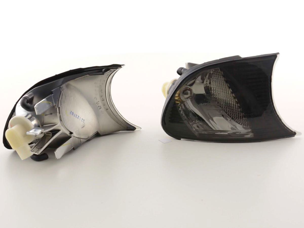 BMW E46 Coupe/Convertible Smoked Clear Clip On Corner Lights 1998-2001