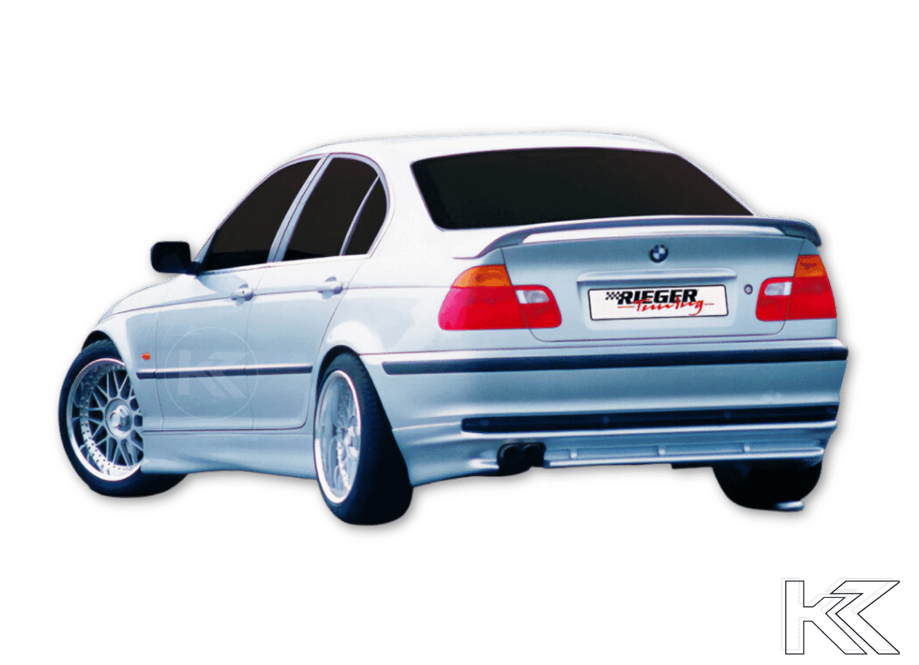 BMW E46 Sedan Rieger Rear Skirt Extension V1 (1998-2001)