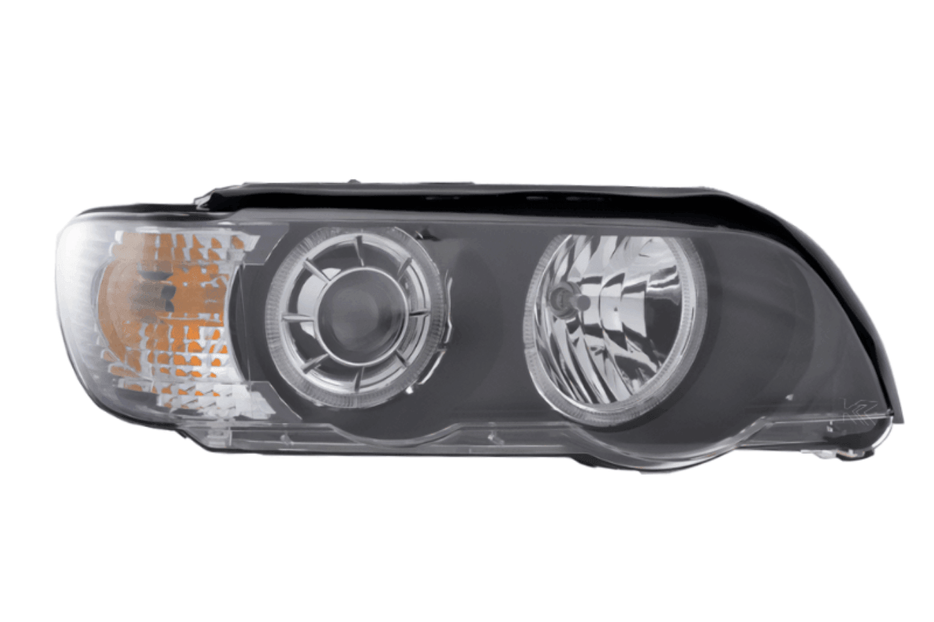 BMW E53 X5 Black OE+ Angel Eye Headlights - (2000-2003)