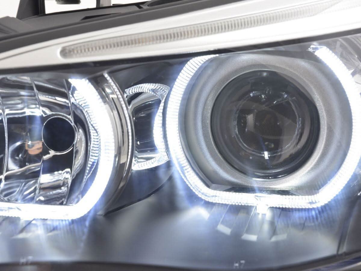 BMW E60 E61 5-Series OE+ Angel Eyes LED Headlights (2003-2006)