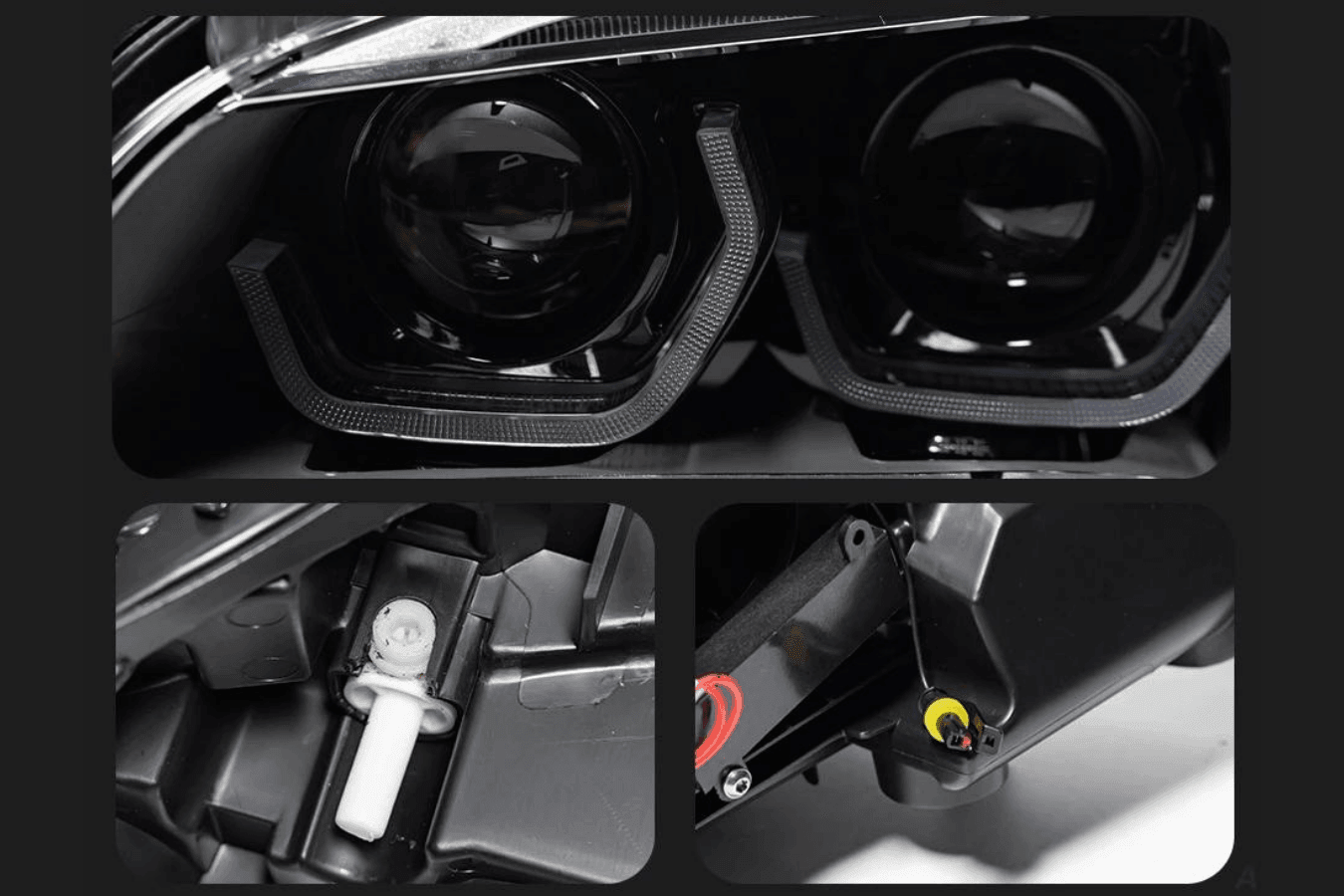 BMW E84 X1 Modern Style Angel Eye HID Bi-Xenon Headlights (2010 - 2015)