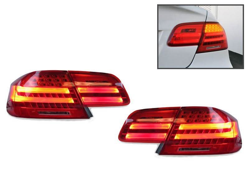 BMW E92 Coupe Euro LCI Look LED Tail Light 4Pcs W/Wiring Included(2007-2010)