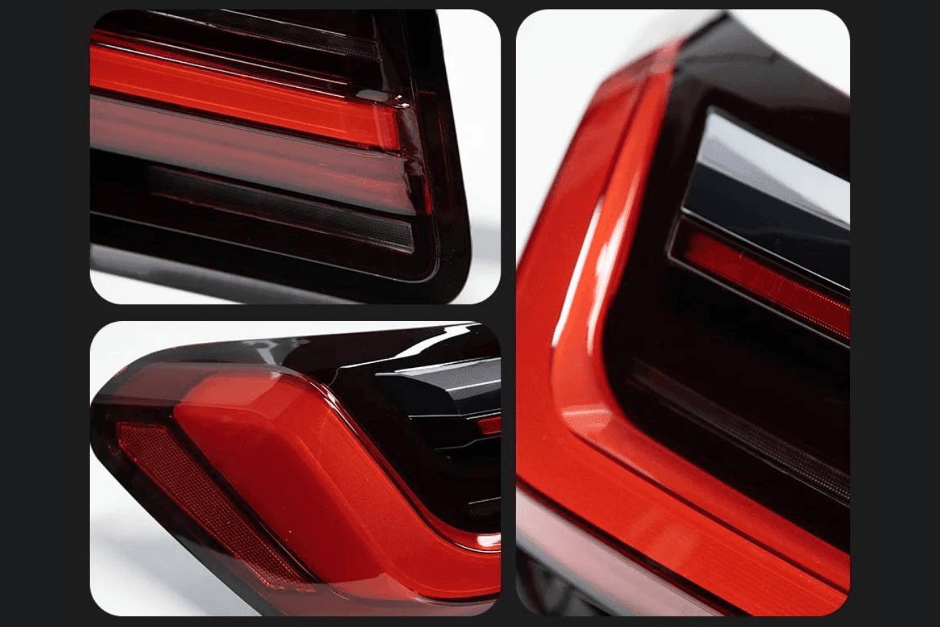 BMW F02 7 Series Red LED Luxury Beam Style Tail Lights (2008 - 2015)