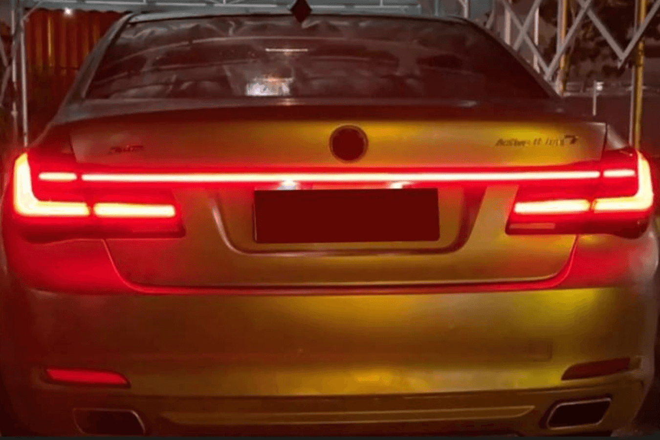 BMW F02 7 Series Red LED Luxury Beam Style Tail Lights (2008 - 2015)