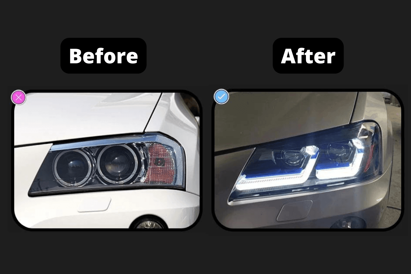 BMW F25 X3 Pre LCI "Modern Style" LED Headlights (2010 - 2013)