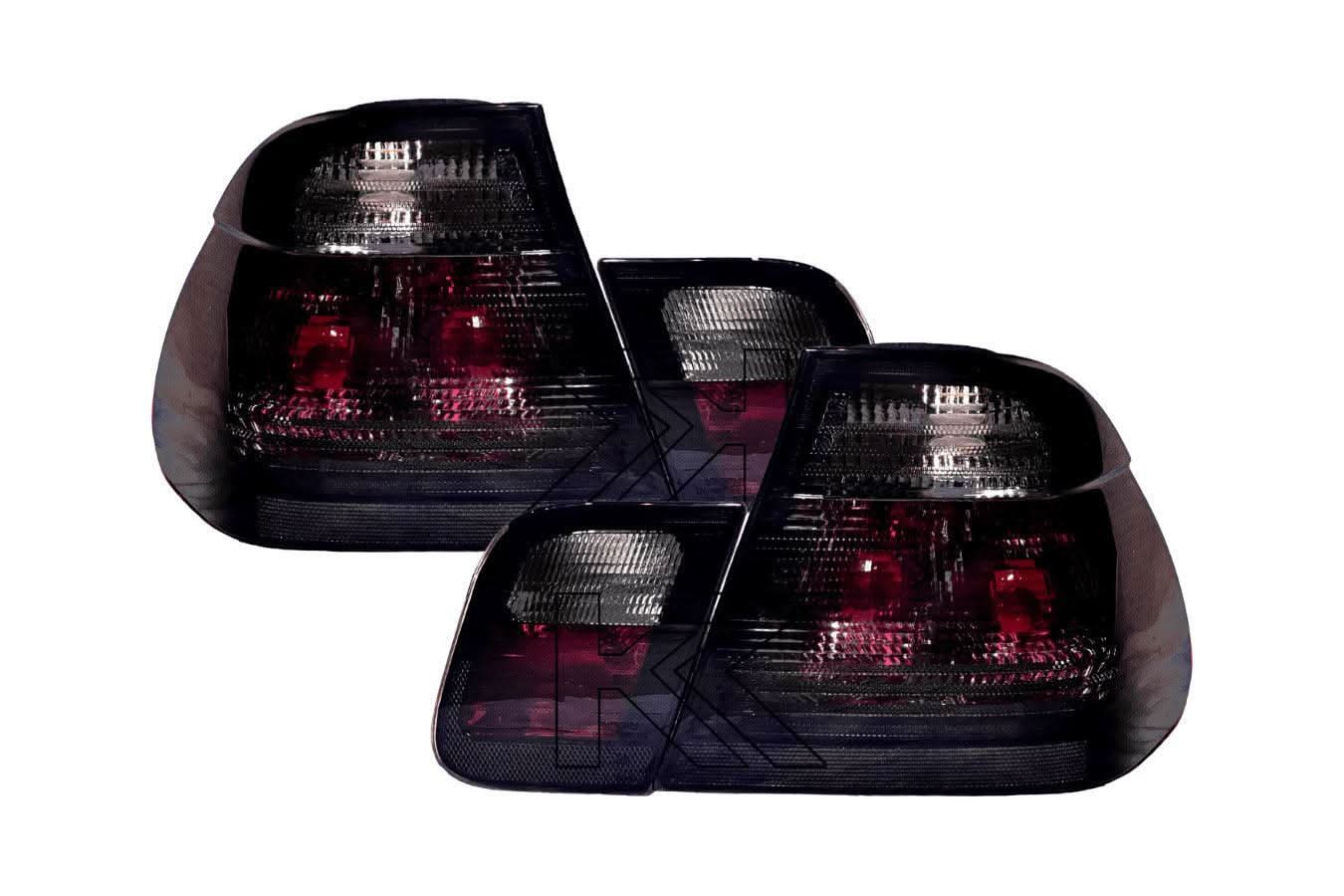 BMW Series 3 E46 Sedan Black Lens Tail Lights (1998-2001)