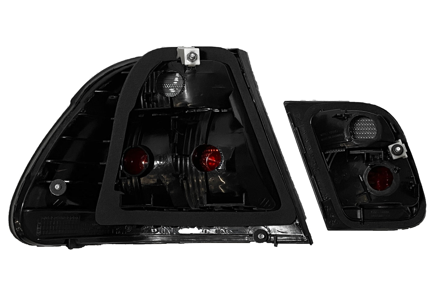 BMW Series 3 E46 Sedan Black Lens Tail Lights (1998-2001)