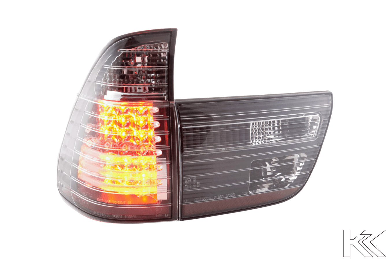 BMW X5 E53 Black / Clear LED Tail Lights (1998-2002)