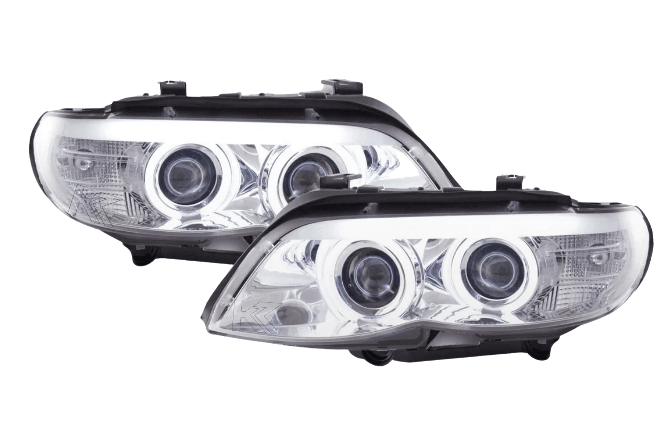 BMW X5 E53 CCFL Chrome Angel Eyes LED Headlights (2003-2006)