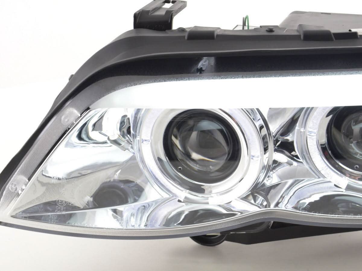 BMW X5 E53 Chrome Angel Eye LED Head Lights (2003-2006)