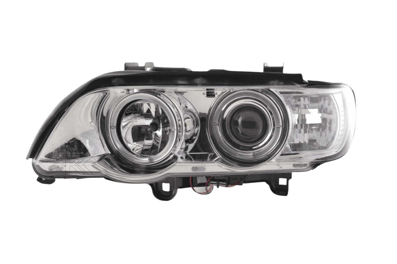 BMW X5 E53 Chrome Angel Eyes LED Headlight Set (1998-2002)