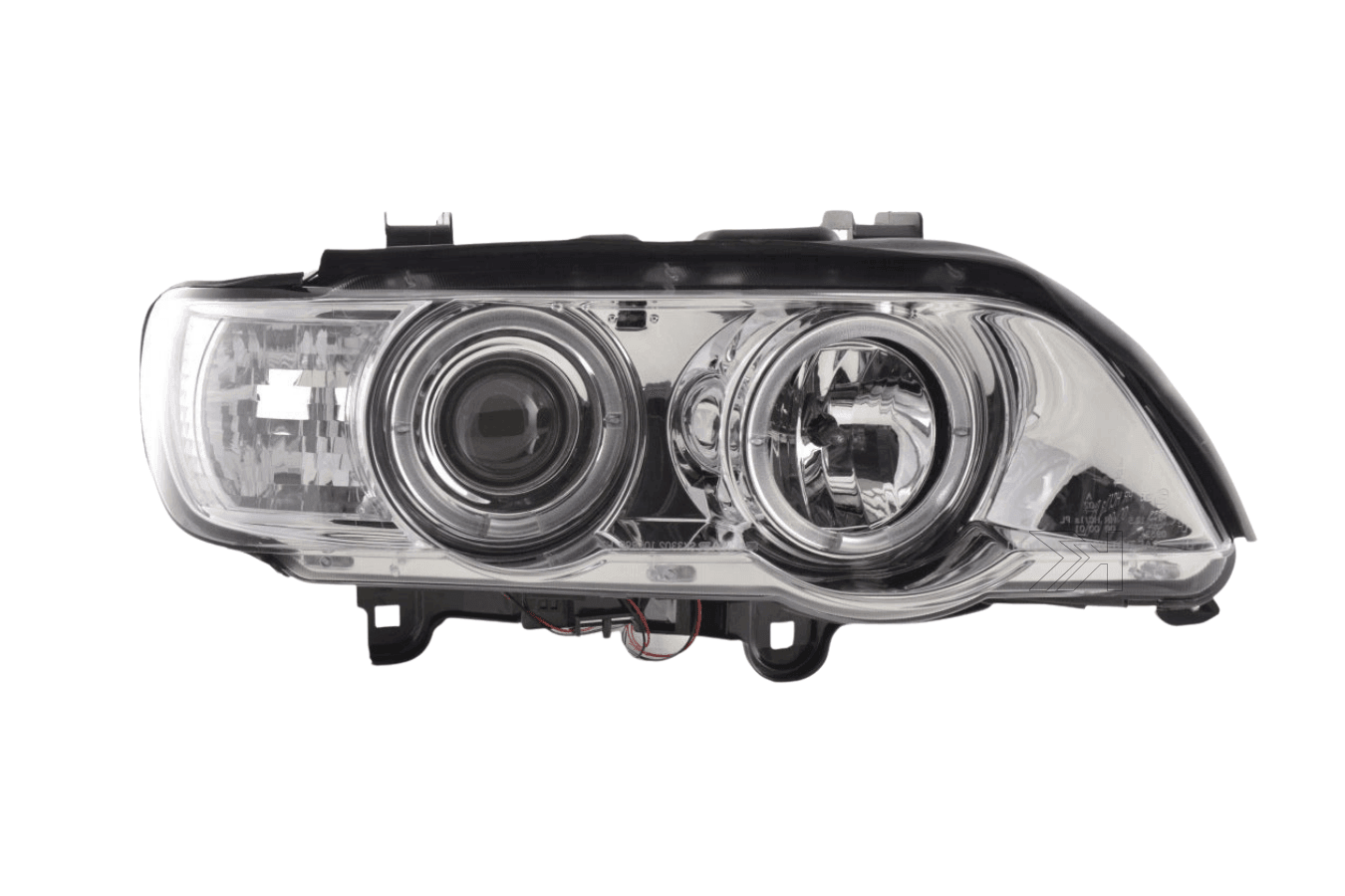 BMW X5 E53 Chrome Angel Eyes LED Headlight Set (1998-2002)