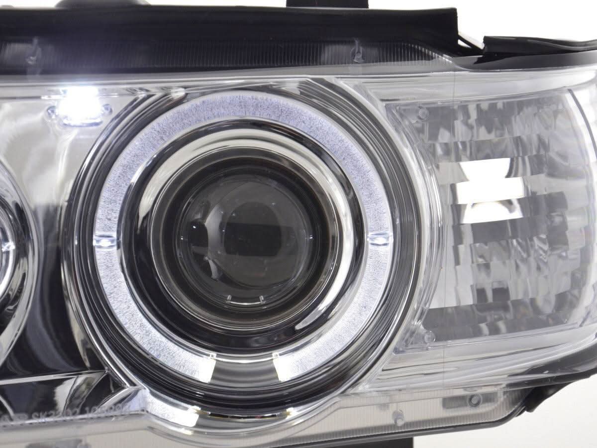 BMW X5 E53 Chrome Angel Eyes LED Headlight Set (1998-2002)