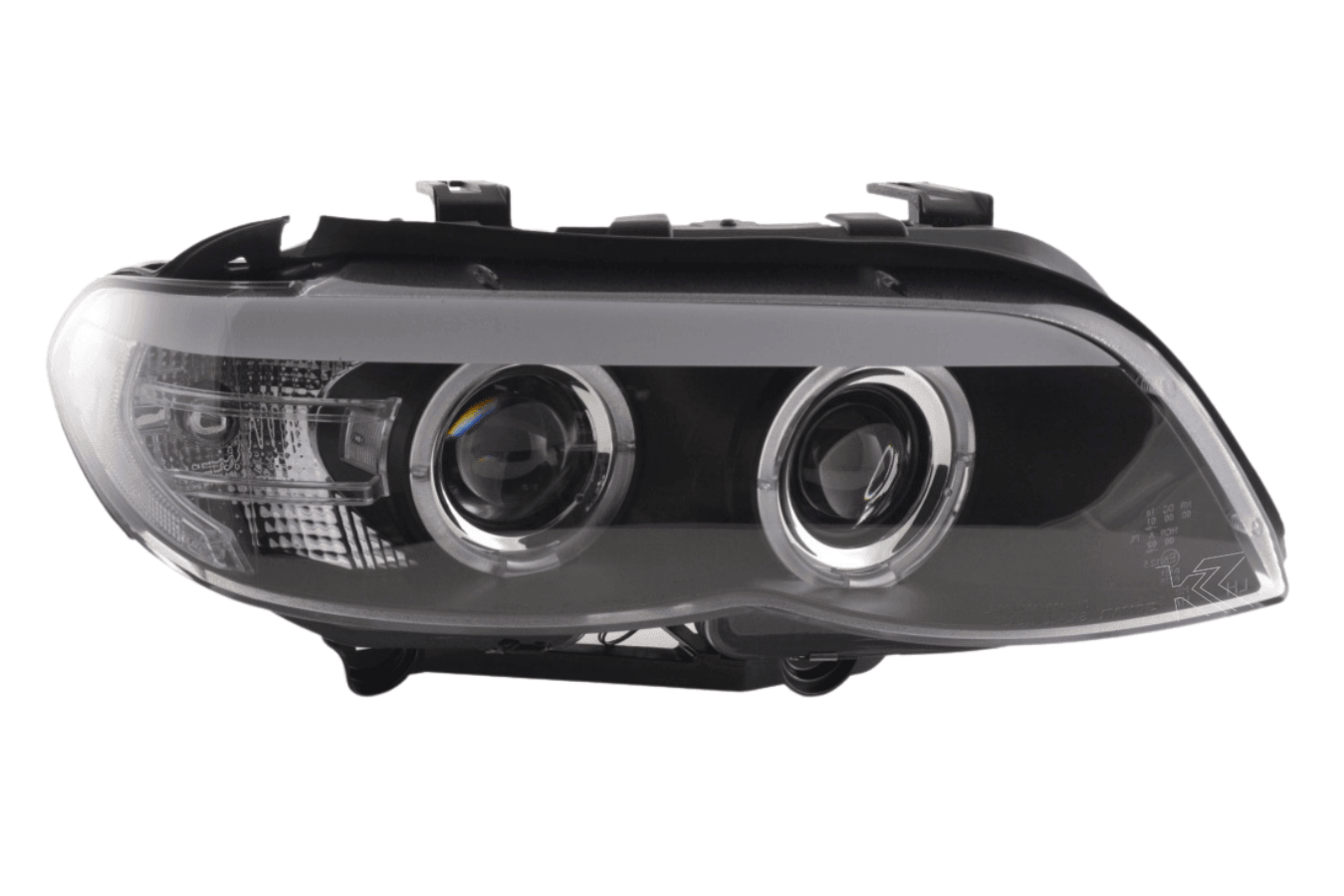 BMW X5 E53 Xenon Black Angel Eye LED Headlights (2003-2006)