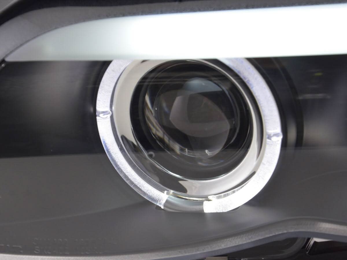 BMW X5 E53 Xenon Black Angel Eye LED Headlights (2003-2006)
