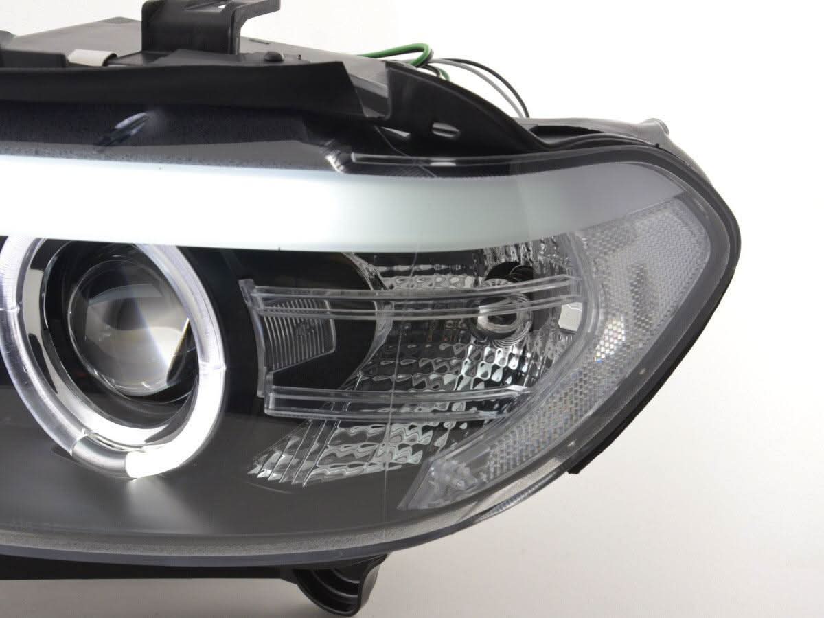 BMW X5 E53 Xenon Black Angel Eye LED Headlights (2003-2006)