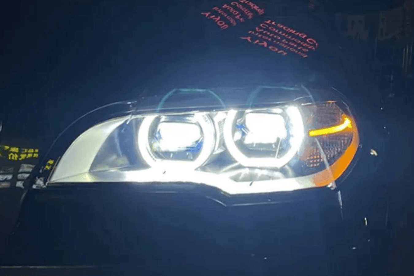 BMW X5 E70 OE Style Angel Eyes Projector Headlight (2007 - 2013)