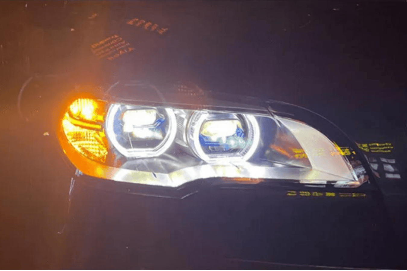 BMW X5 E70 OE Style Angel Eyes Projector Headlight (2007 - 2013)